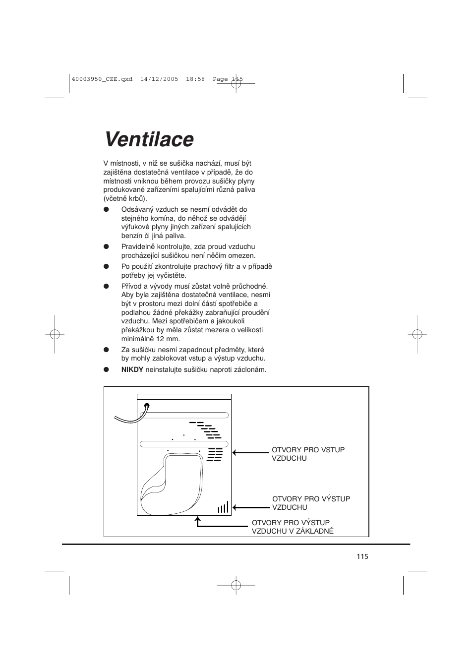 Ventilace | Candy CC2 77 T-86S User Manual | Page 115 / 164