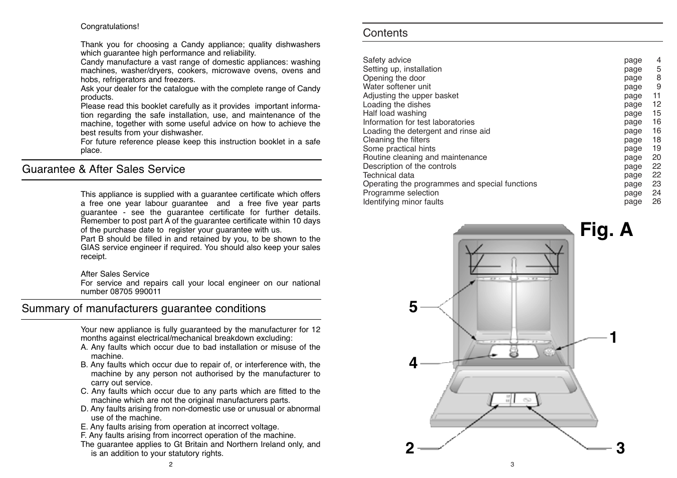 Fig. a | Candy LS CD 650 UK User Manual | Page 2 / 17