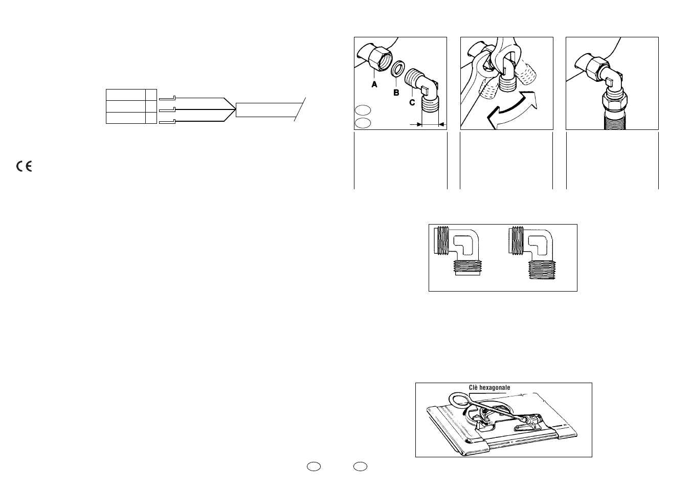 Adaptation aux différents types de gaz, Raccordement (alimentation gaz) | Candy PM 741 SVXGH User Manual | Page 11 / 33