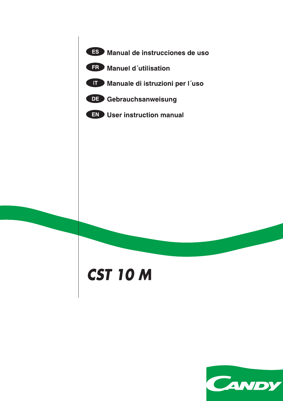 Candy AB CST 10 M User Manual | 48 pages