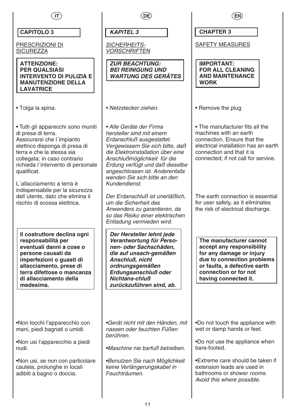 Candy AB CST 10 M User Manual | Page 11 / 48