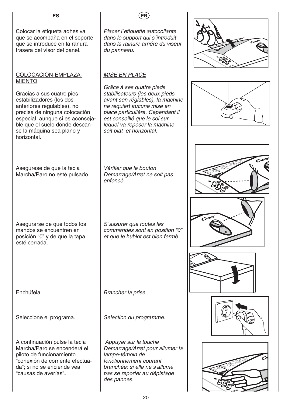 Candy AB CST 10 M User Manual | Page 20 / 48