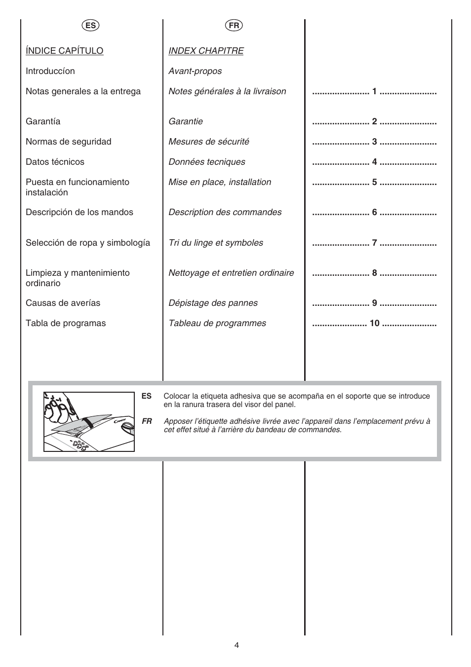 Candy AB CST 10 M User Manual | Page 4 / 48