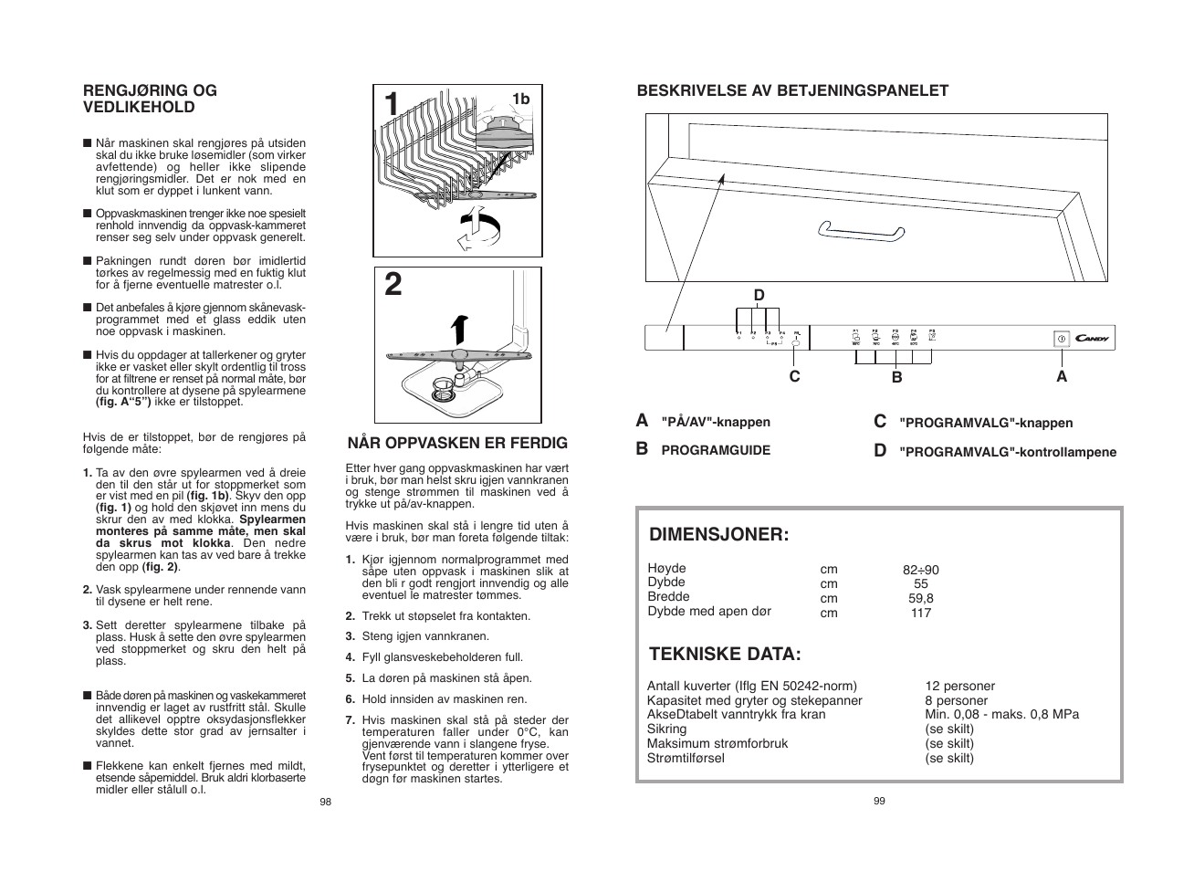 Candy CDI 1010__2-S User Manual | Page 50 / 69