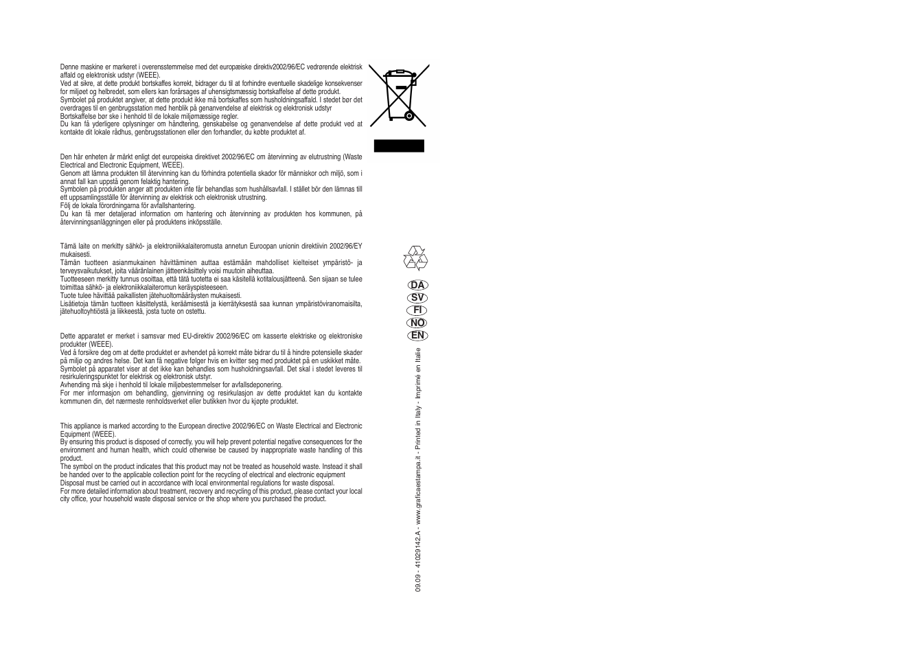 Candy CDI 1010__2-S User Manual | Page 69 / 69