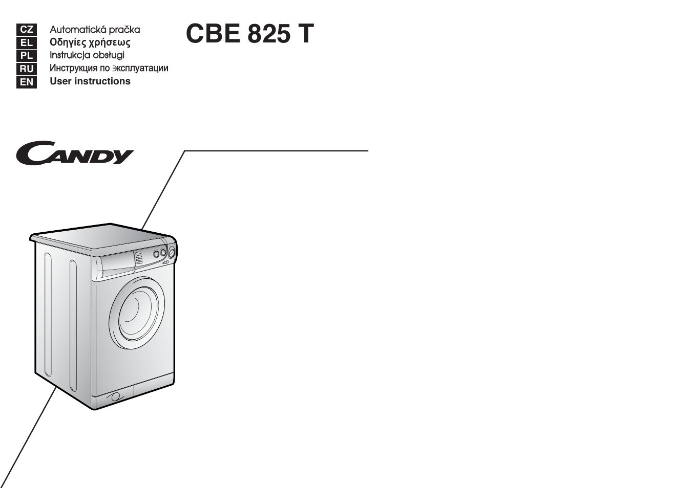 Candy CBE 825 T User Manual | 33 pages