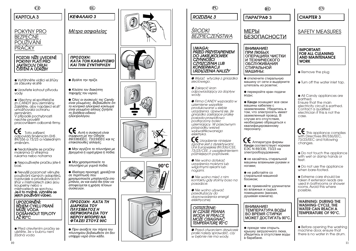 Candy CBE 825 T User Manual | Page 6 / 33