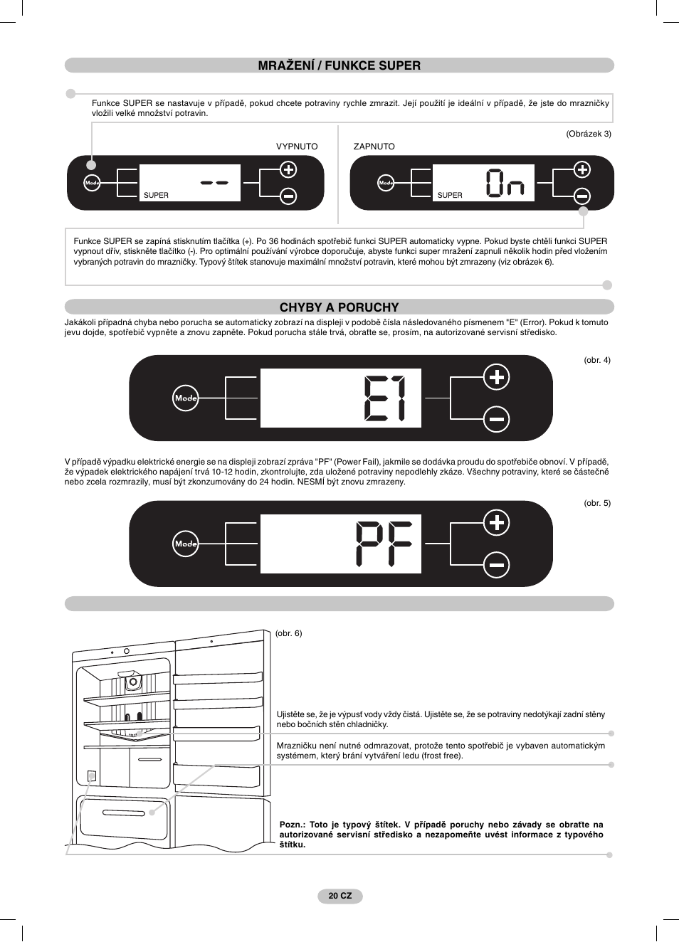 Candy CSCN 7615 E User Manual | Page 20 / 32