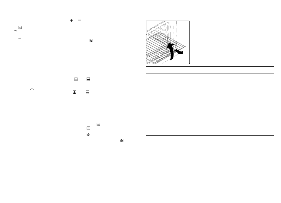 Useful tips, Shelf safety system, Grilling | Cooking times, Cleaning and maintenance | Candy FO F254__3AUS User Manual | Page 7 / 12