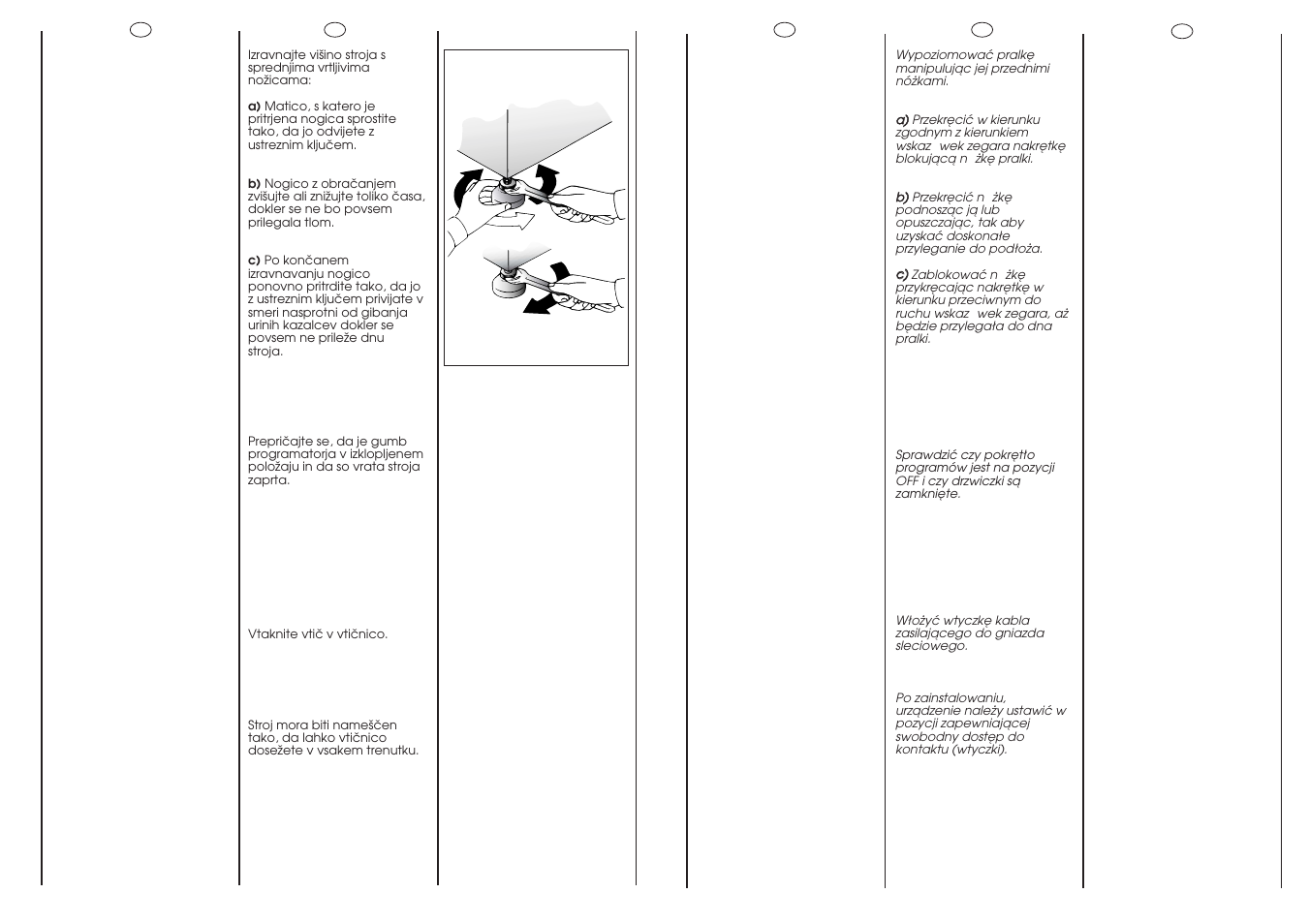 Ab c | Candy WD ALISE'CMD 106-16S User Manual | Page 11 / 49