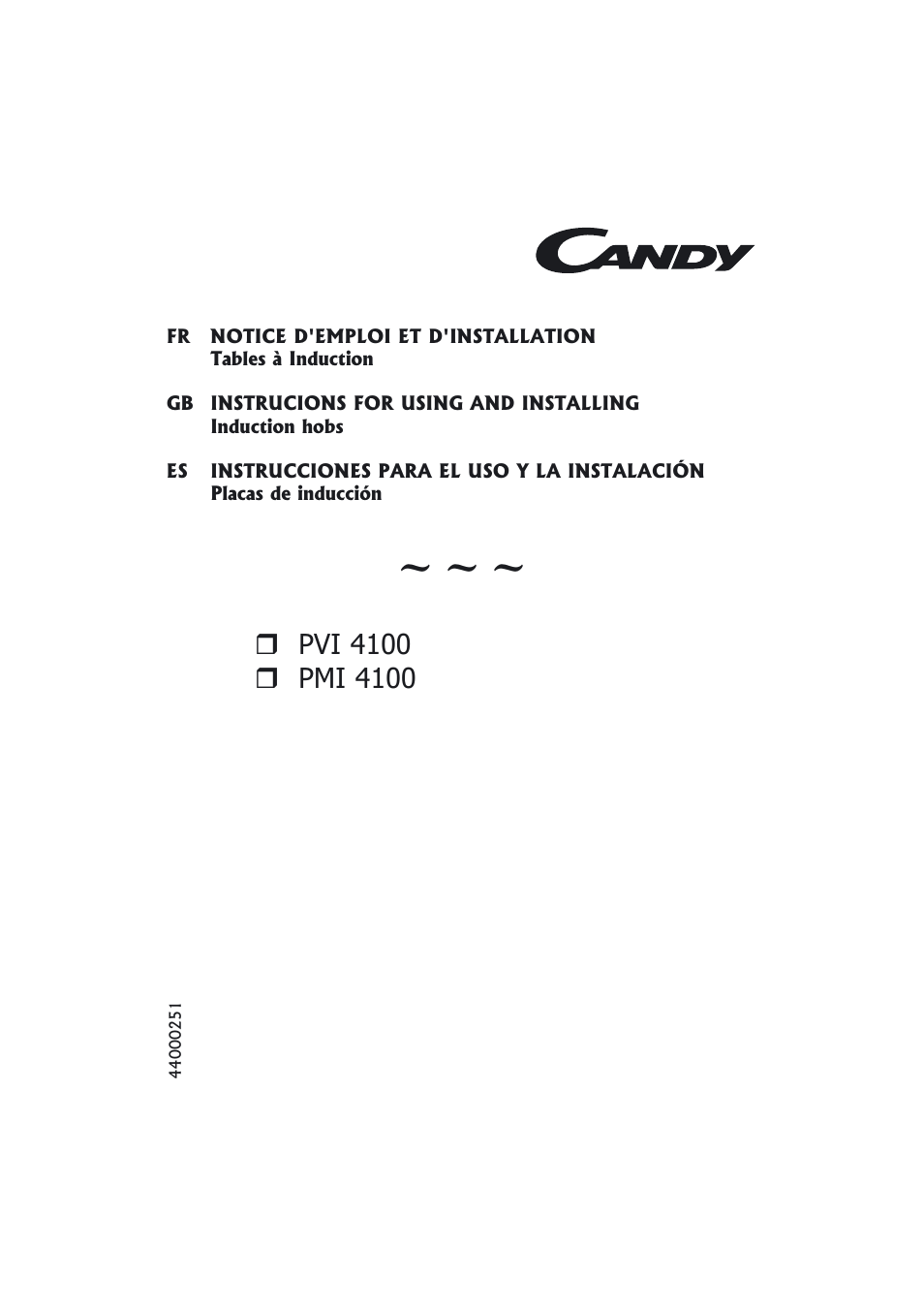 Candy PMI 4100 N User Manual | 64 pages