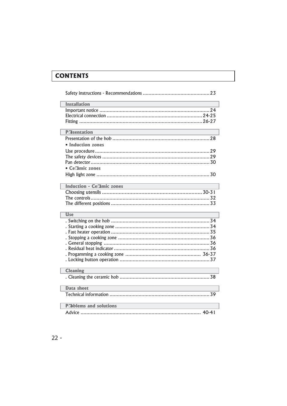 Candy PMI 4100 N User Manual | Page 22 / 64