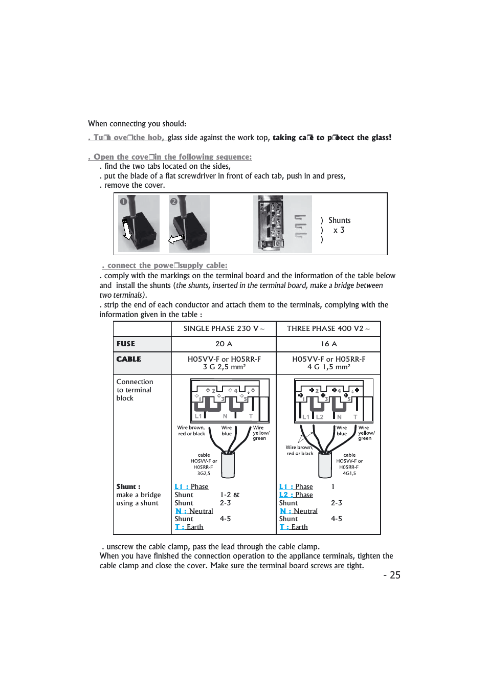 Candy PMI 4100 N User Manual | Page 25 / 64