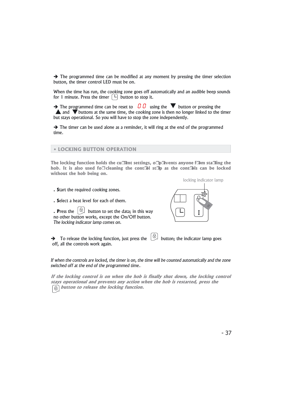 Candy PMI 4100 N User Manual | Page 37 / 64