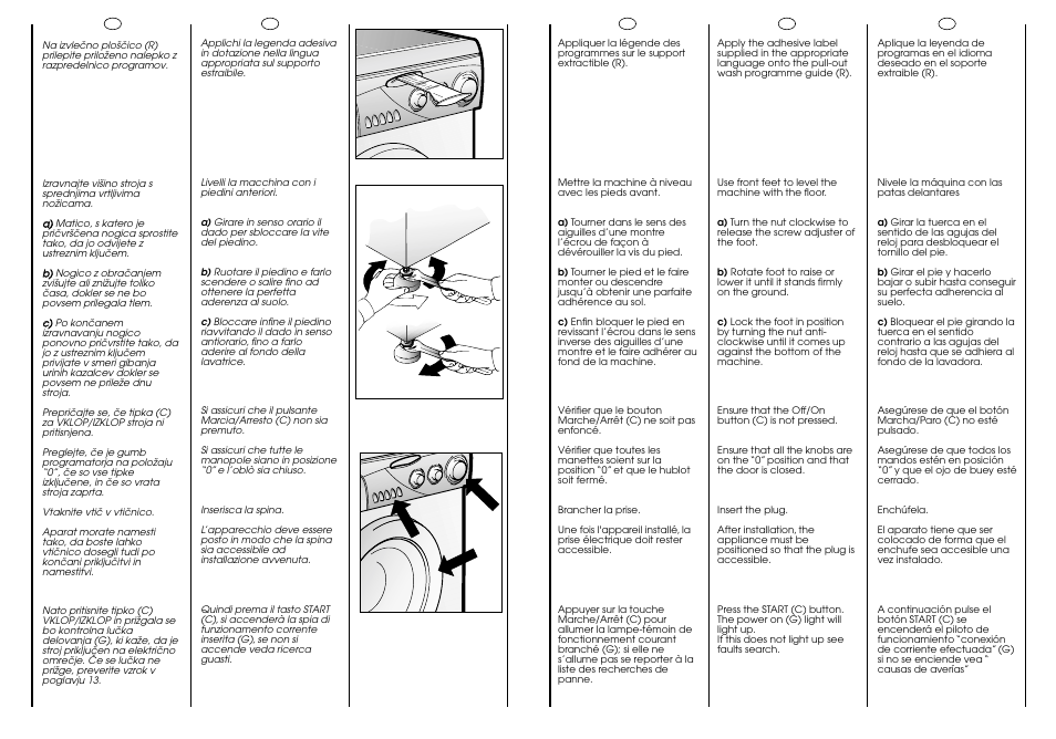 Ab c | Candy CG 644 T User Manual | Page 11 / 33