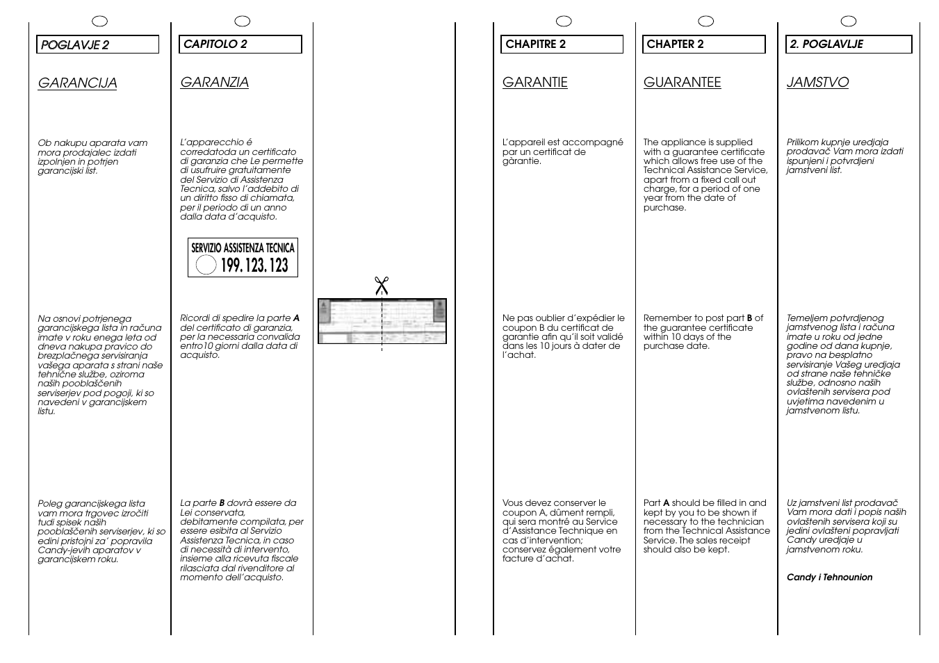 Candy CG 654 XT User Manual | Page 5 / 33