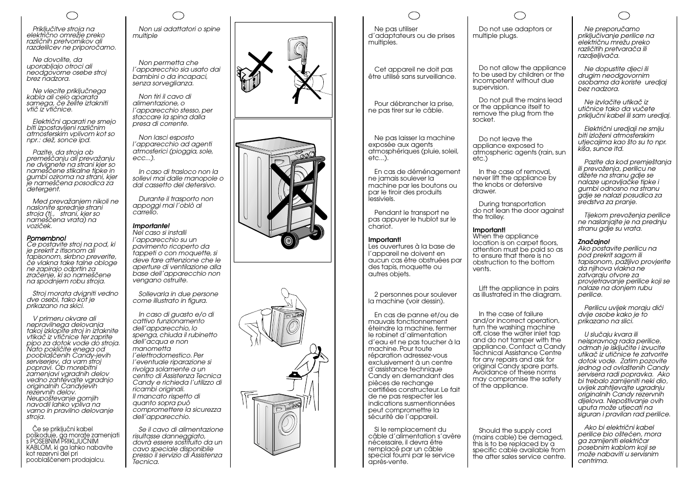 Candy CG 654 XT User Manual | Page 7 / 33