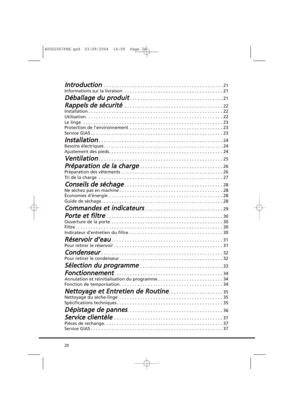 Candy AB CDC 779 XT - 88 SY User Manual | Page 20 / 76