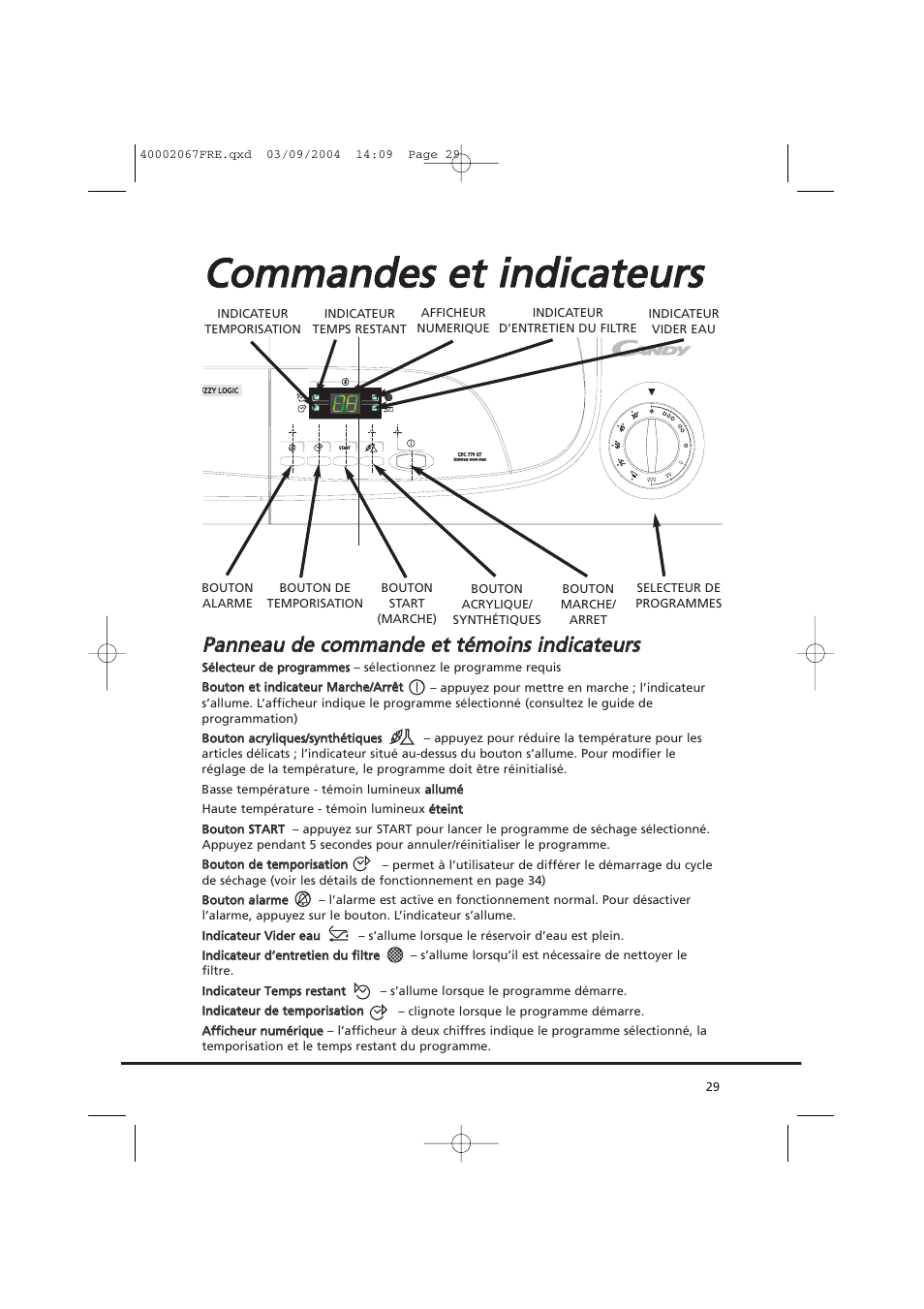 Candy AB CDC 779 XT - 88 SY User Manual | Page 29 / 76