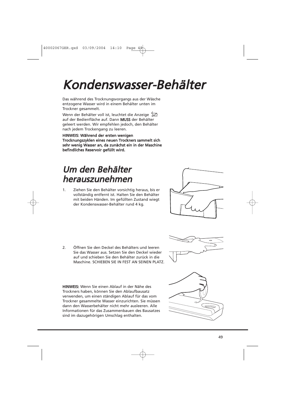 Candy AB CDC 779 XT - 88 SY User Manual | Page 49 / 76