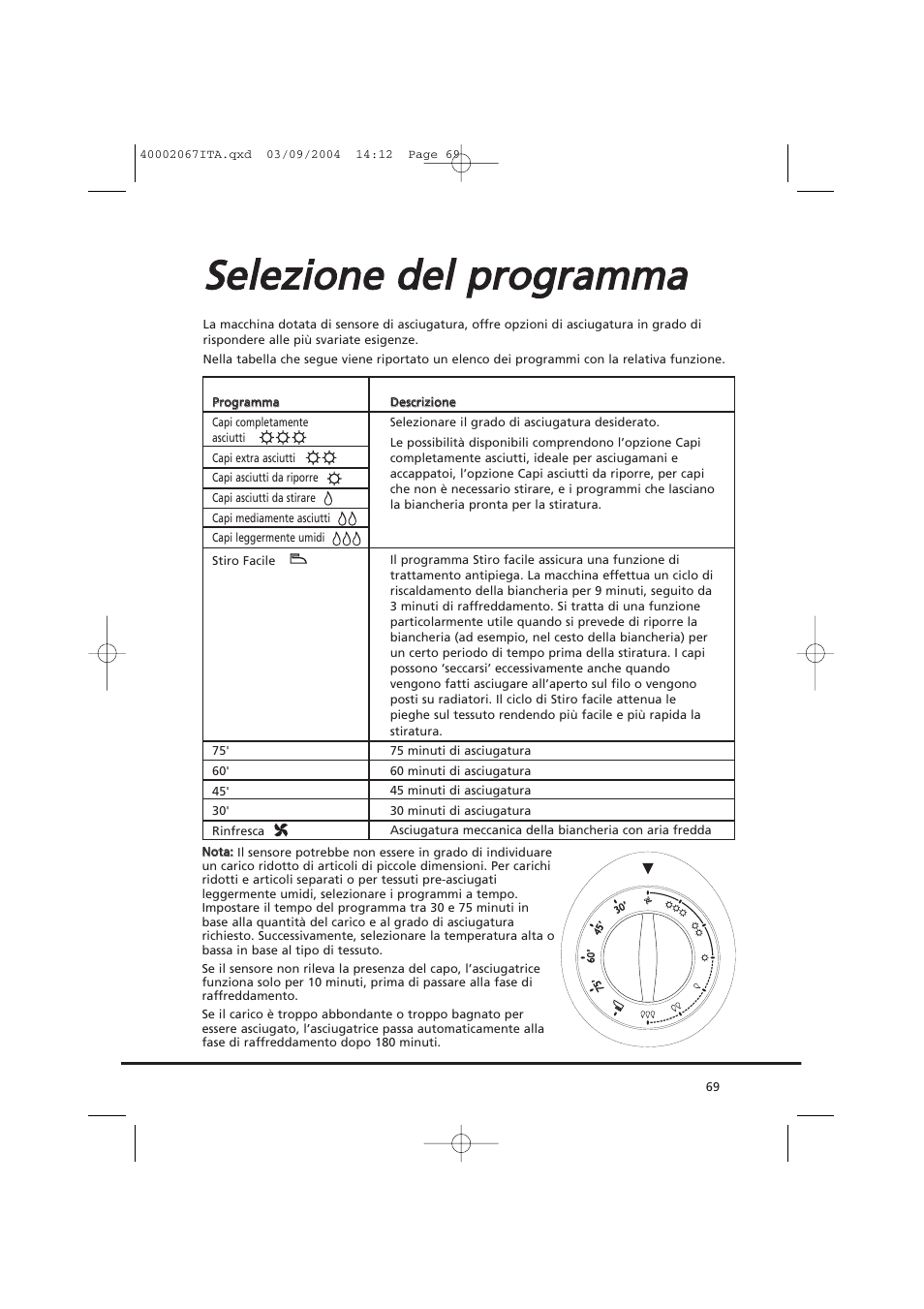 Candy AB CDC 779 XT - 88 SY User Manual | Page 69 / 76