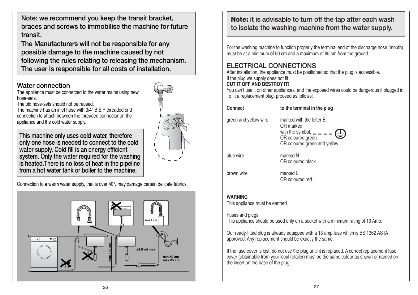 Candy LBCBL 166 UK User Manual | Page 14 / 17