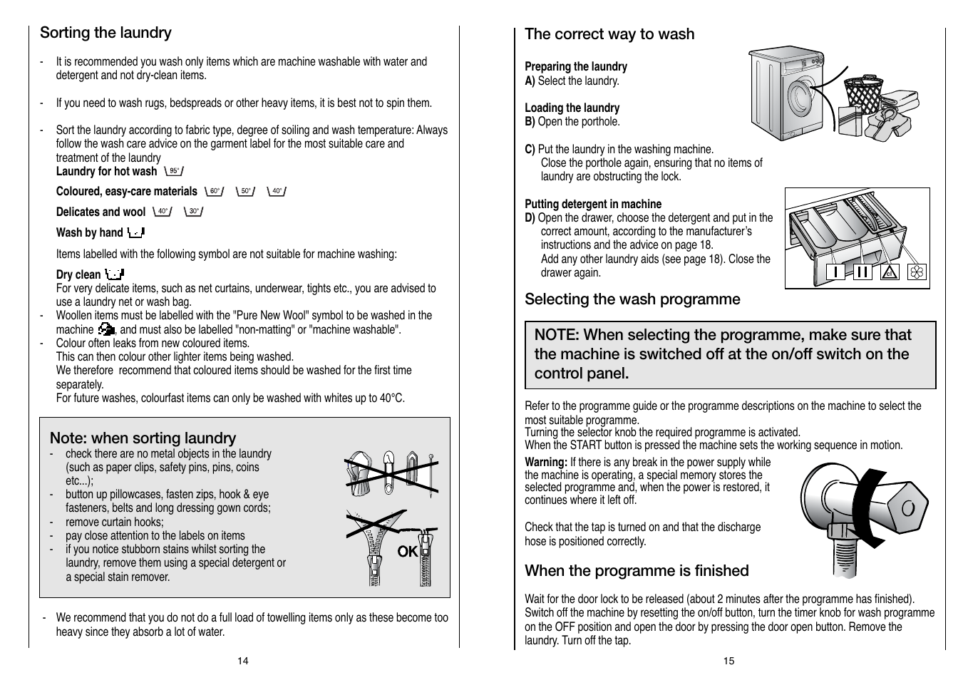 Candy LBCBL 166 UK User Manual | Page 8 / 17