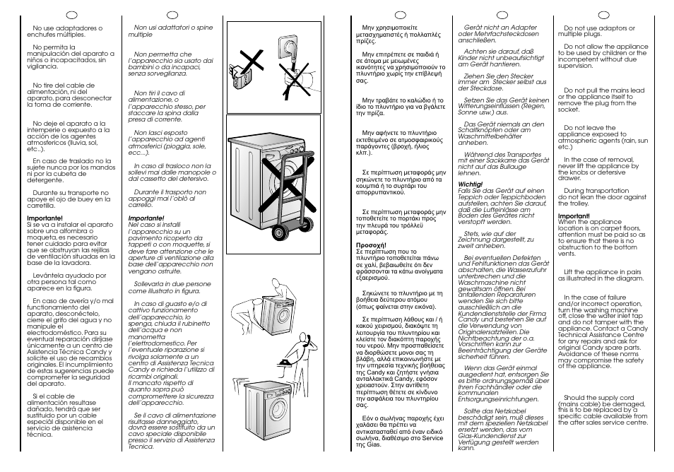 Candy CG 434 User Manual | Page 7 / 33