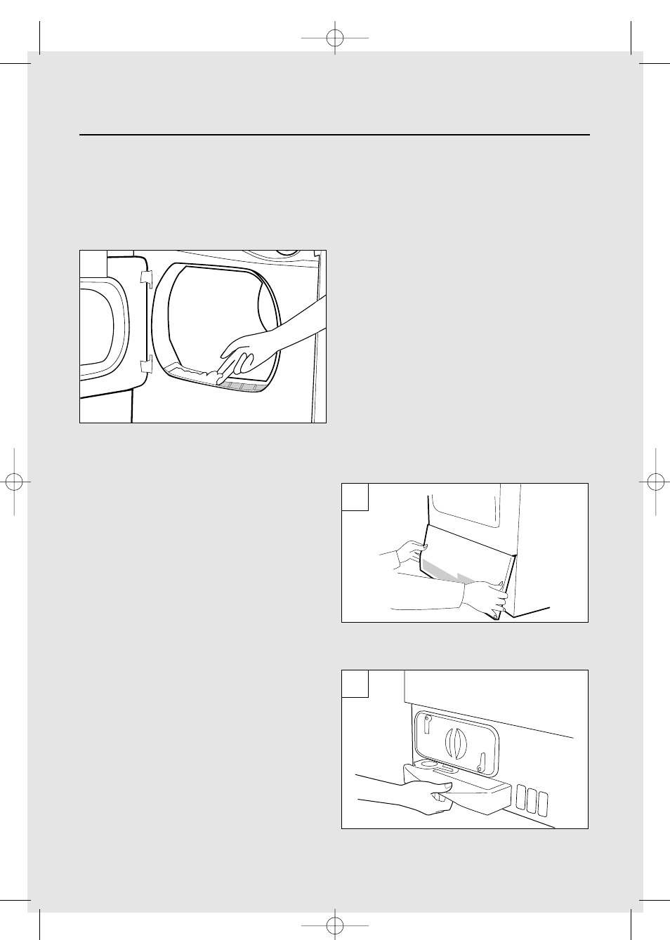 Filter, Water container | Candy CIC 60 User Manual | Page 6 / 12