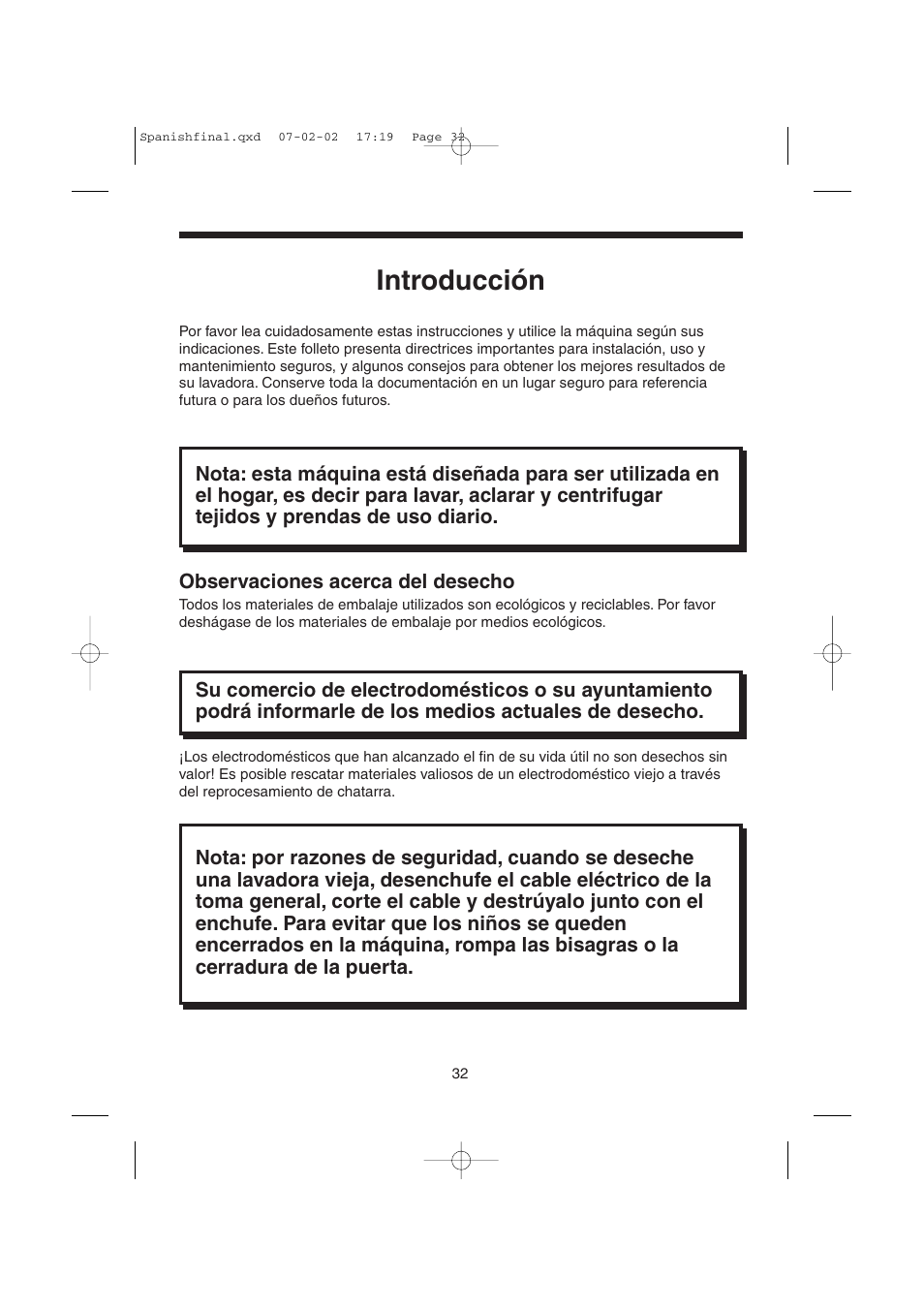 Introducción | Candy LMOH VARIO 7 User Manual | Page 32 / 120