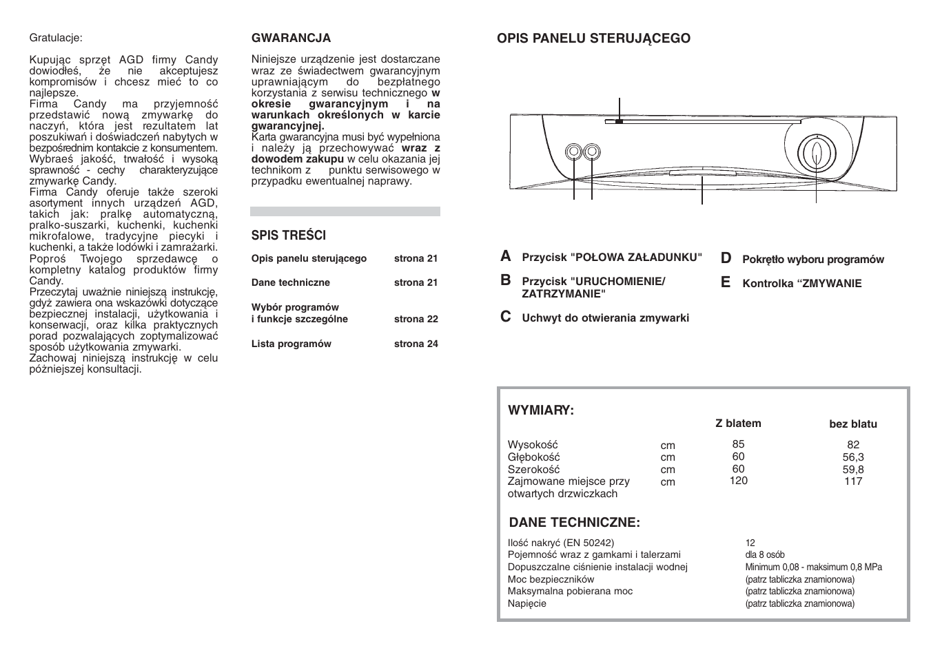 Candy CD 112 - 41 S User Manual | Page 11 / 17