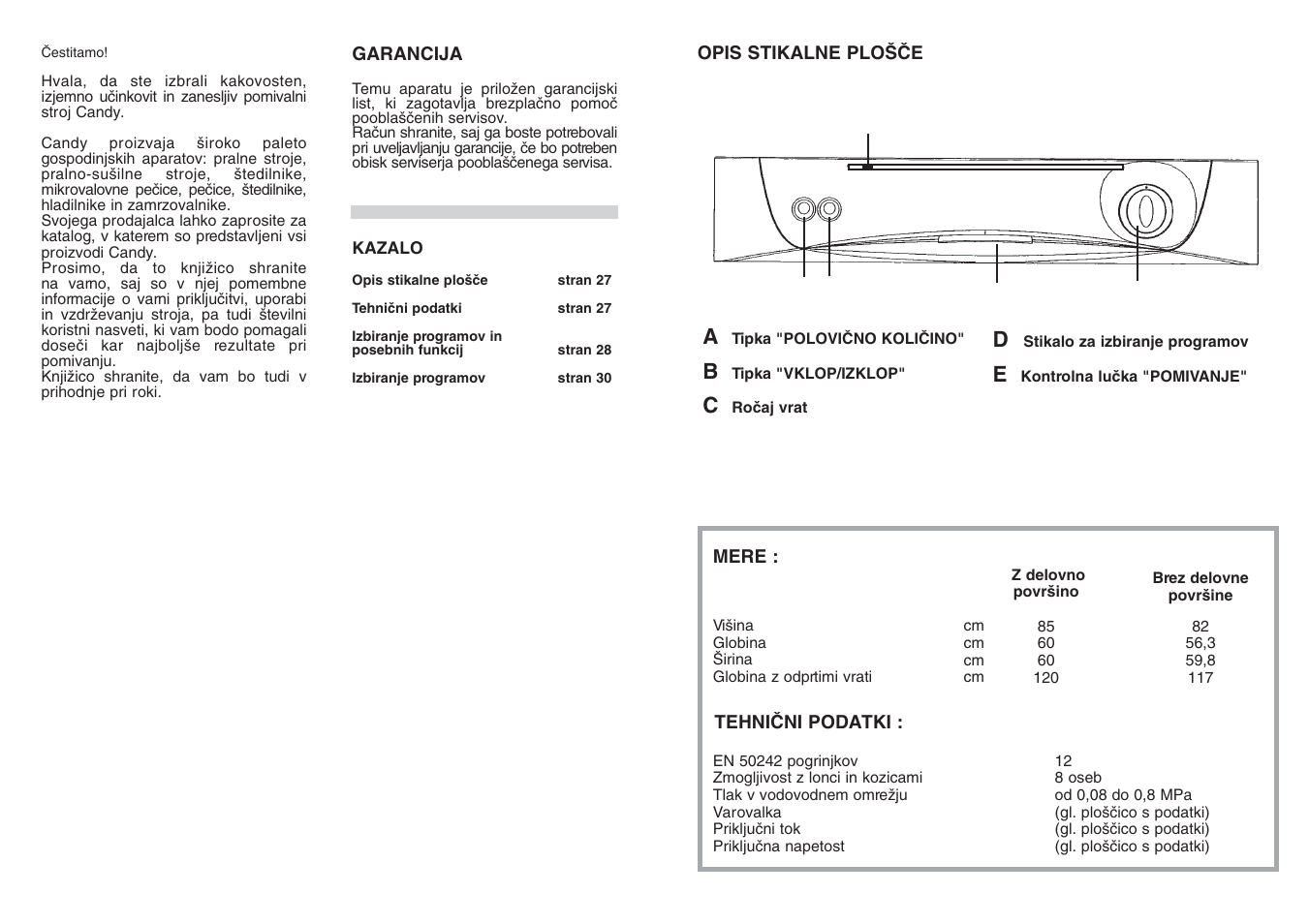 Candy CD 112 - 41 S User Manual | Page 14 / 17