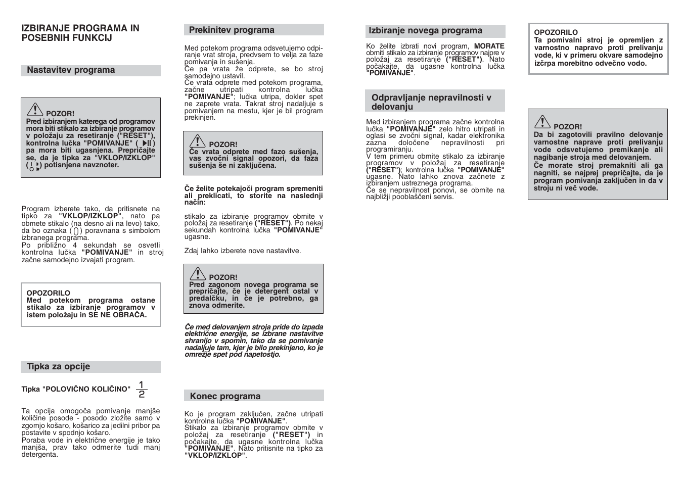 Candy CD 112 - 41 S User Manual | Page 15 / 17