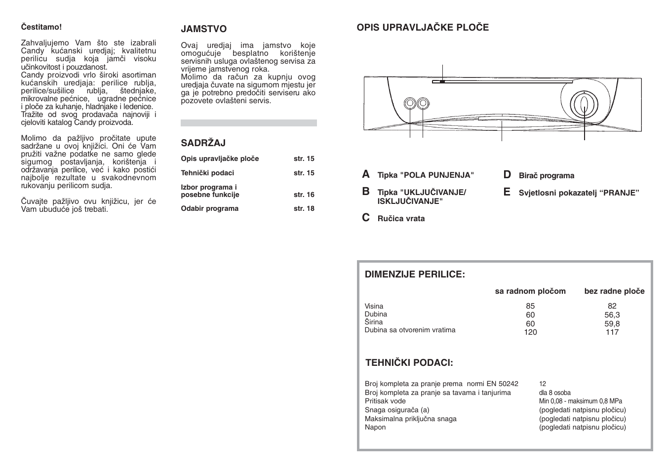 Candy CD 112 - 41 S User Manual | Page 8 / 17