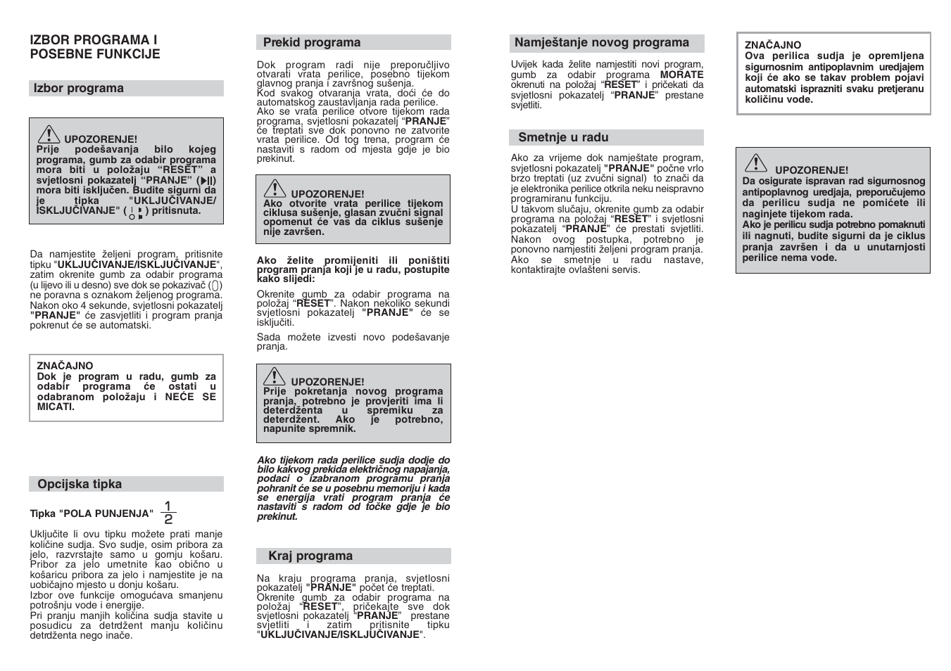 Candy CD 112 - 41 S User Manual | Page 9 / 17