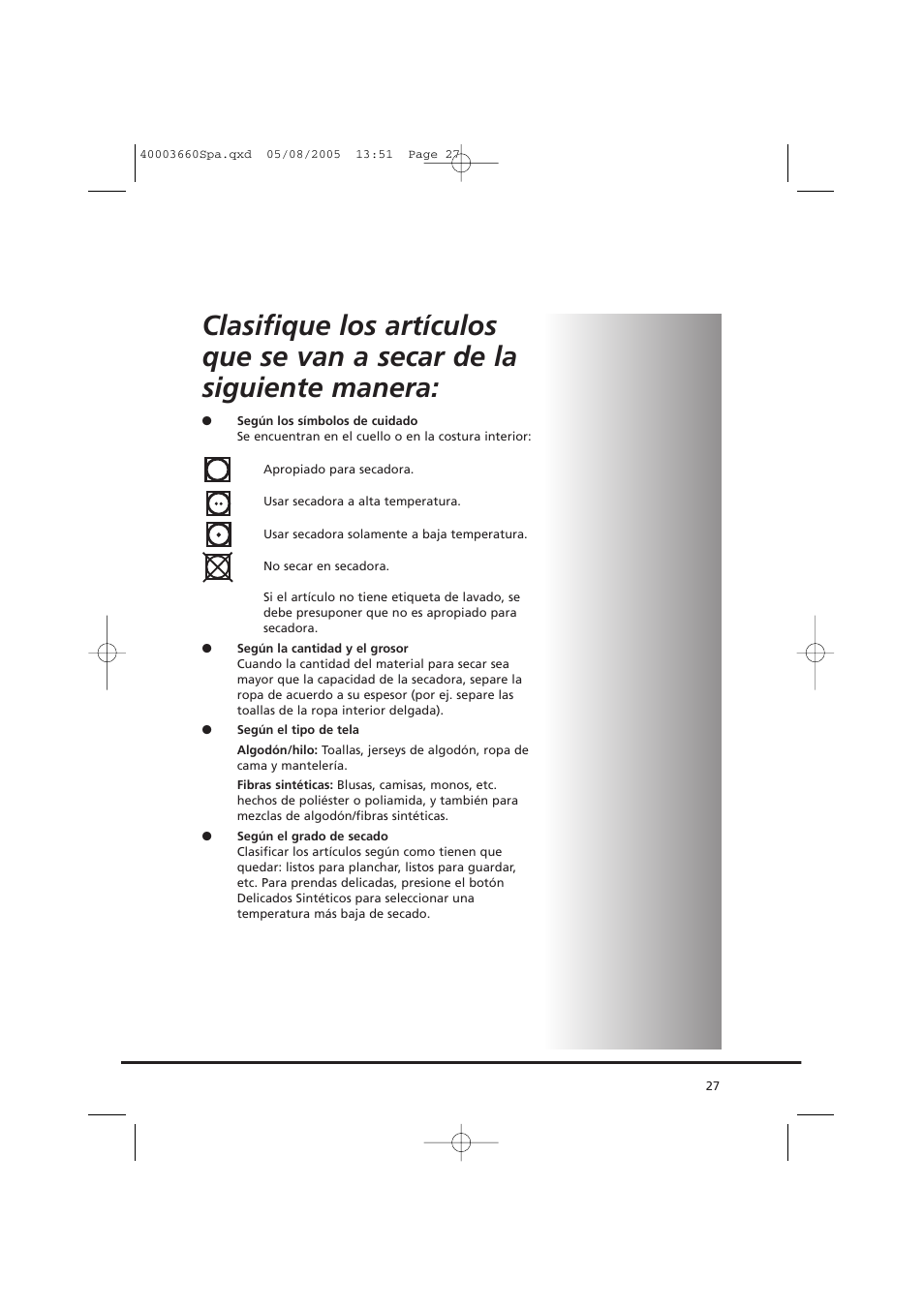 Candy AB CC2 67-37 User Manual | Page 27 / 40