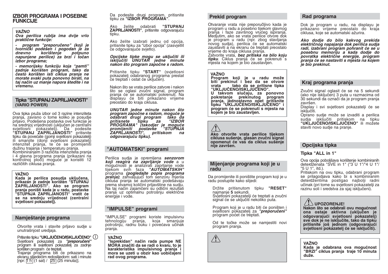 Candy CDF8 85E10-S User Manual | Page 13 / 33