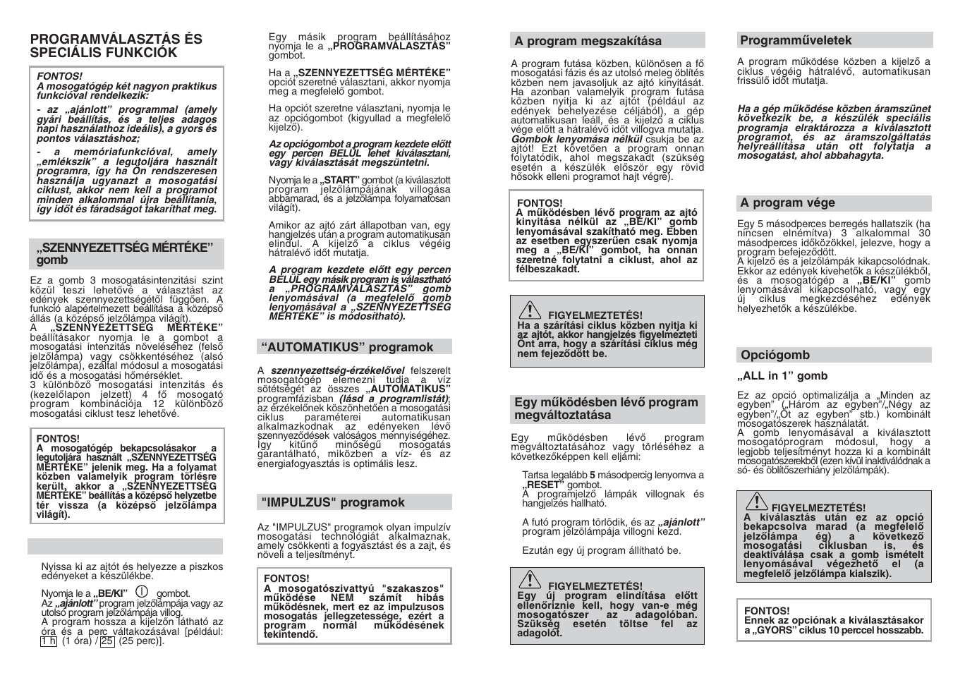 Candy CDF8 85E10-S User Manual | Page 18 / 33