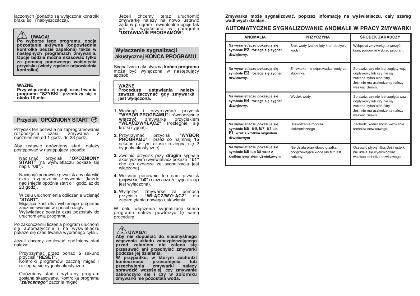 Candy CDF8 85E10-S User Manual | Page 4 / 33
