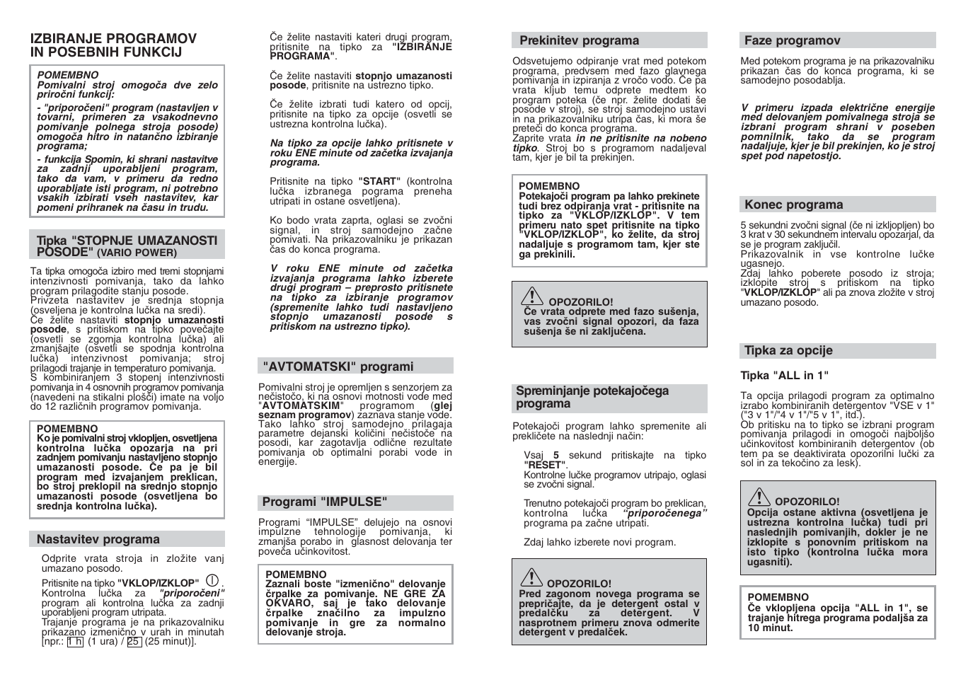 Candy CDF8 85E10-S User Manual | Page 8 / 33