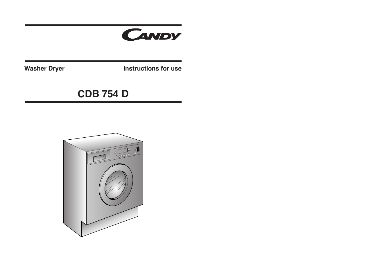 Candy CDB 754D__янв.80 User Manual | 21 pages