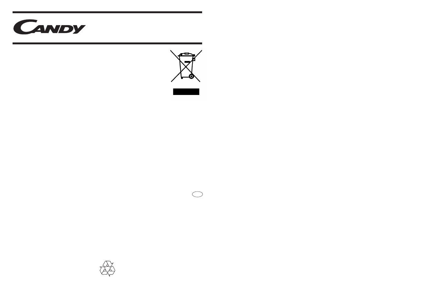 Candy CL2127-80 User Manual | Page 17 / 17