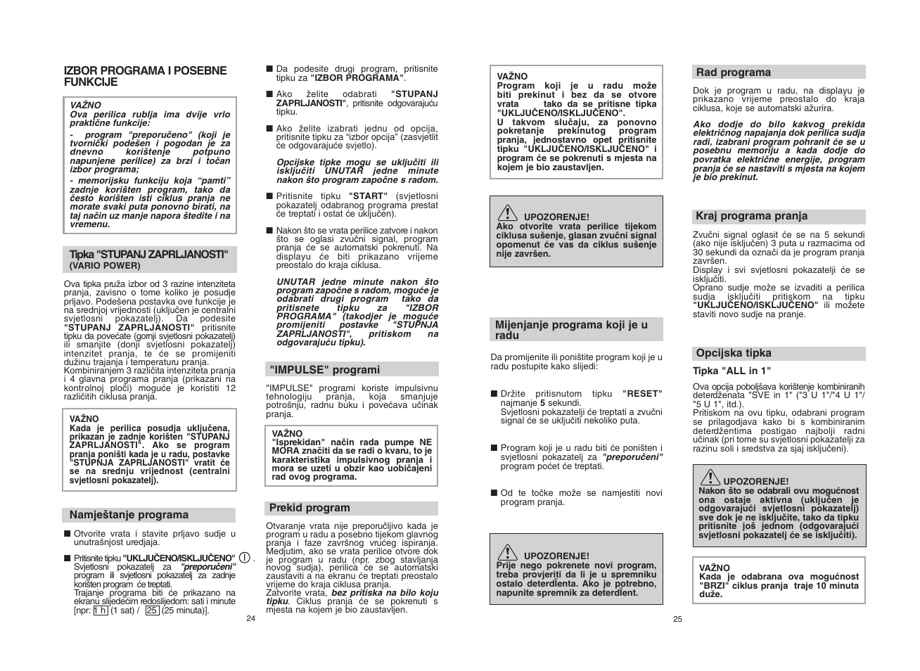 Candy CDF8 72E10L-S User Manual | Page 13 / 37