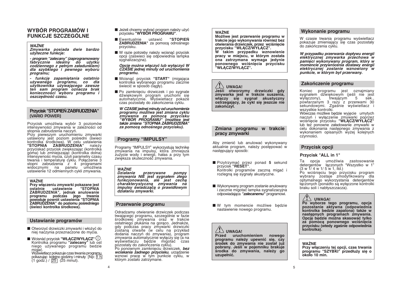 Candy CDF8 72E10L-S User Manual | Page 3 / 37