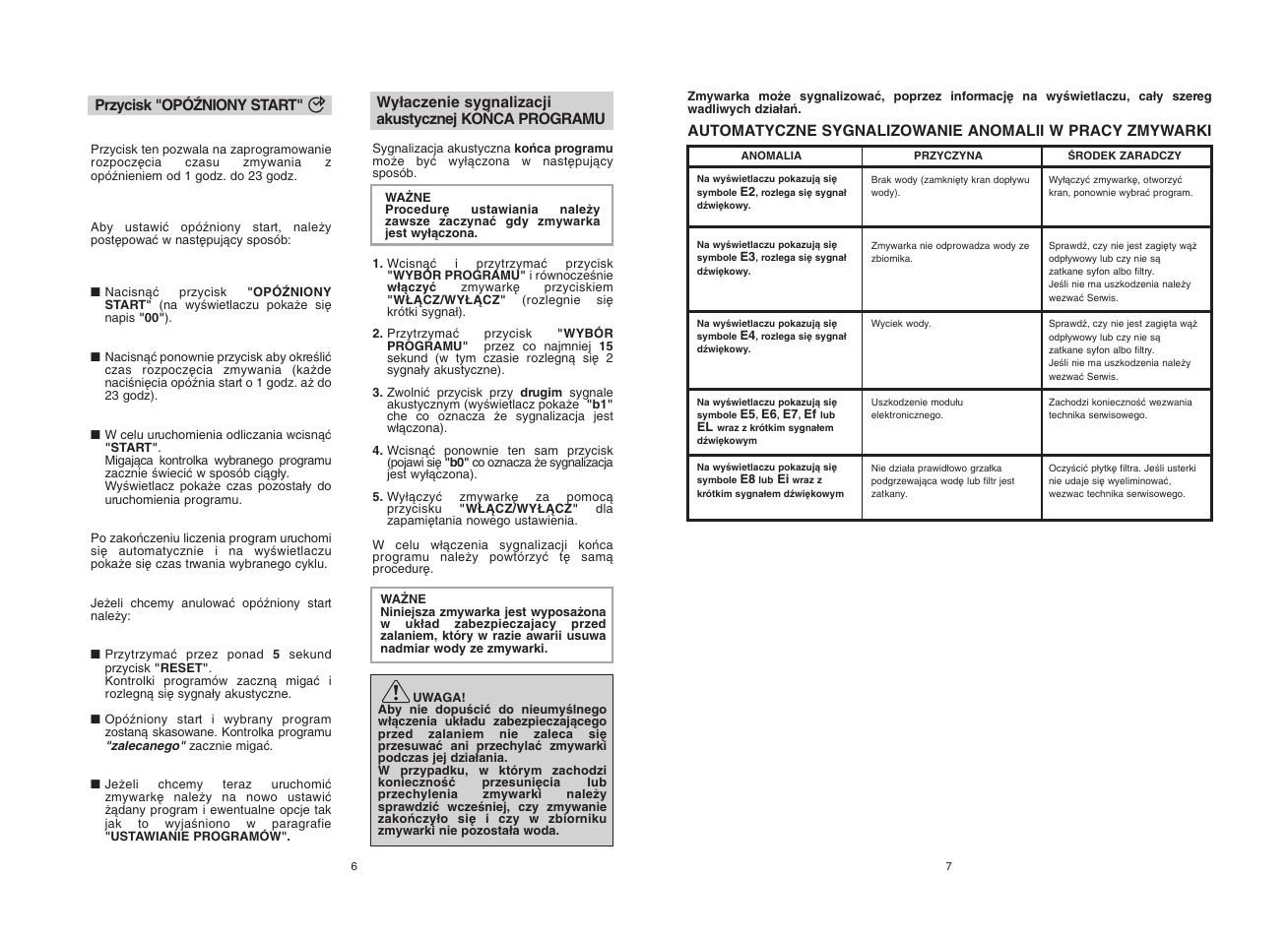 Candy CDF8 72E10L-S User Manual | Page 4 / 37