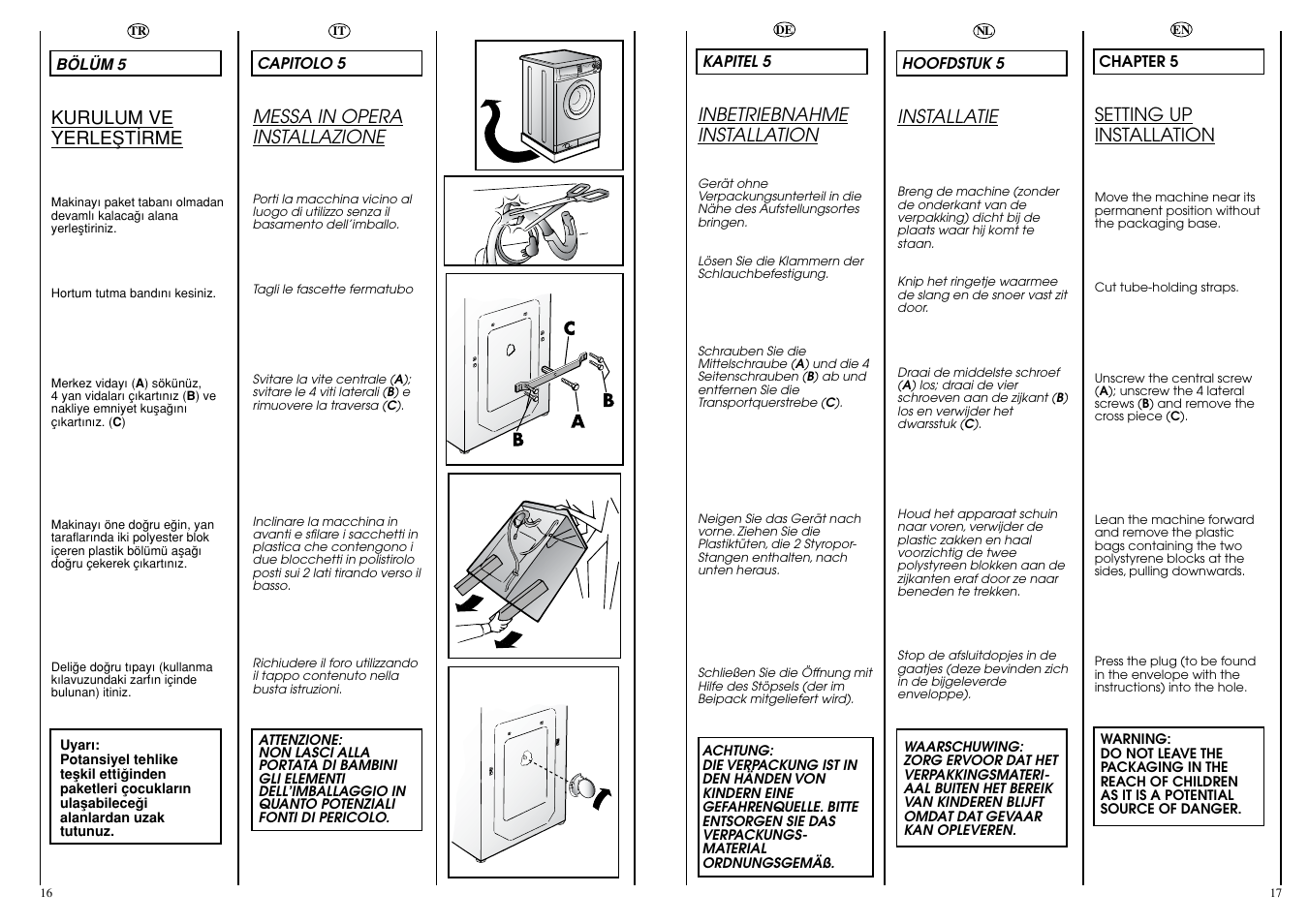 Candy CBL130DE User Manual | Page 9 / 37