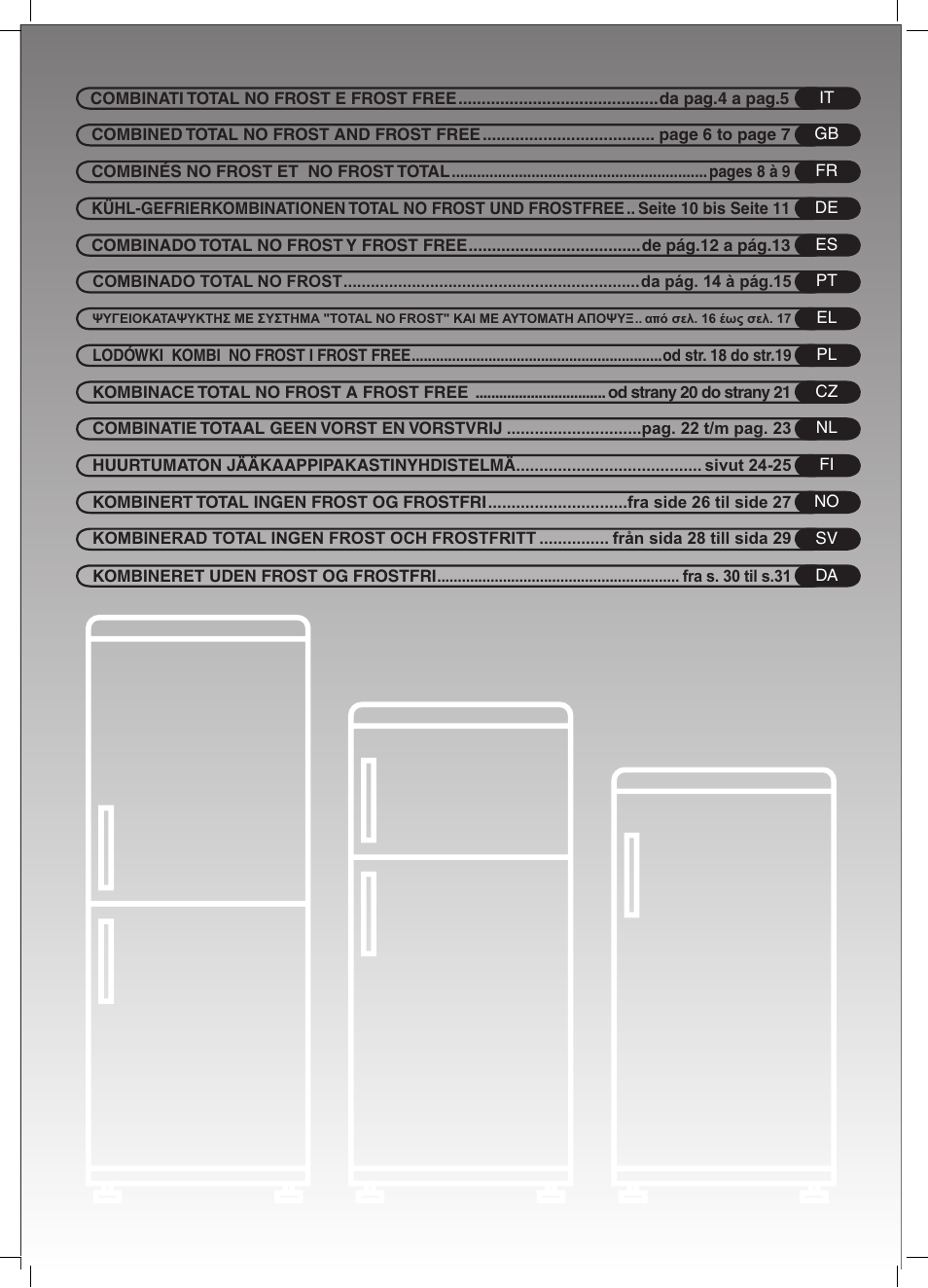 Candy CFNF 3755 User Manual | 32 pages