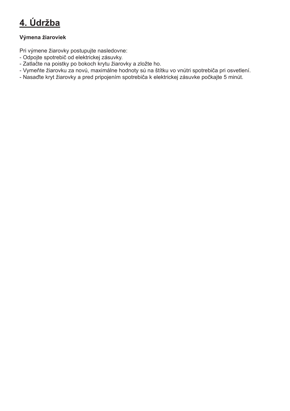 Údržba | Candy CFOEE 190 User Manual | Page 115 / 119