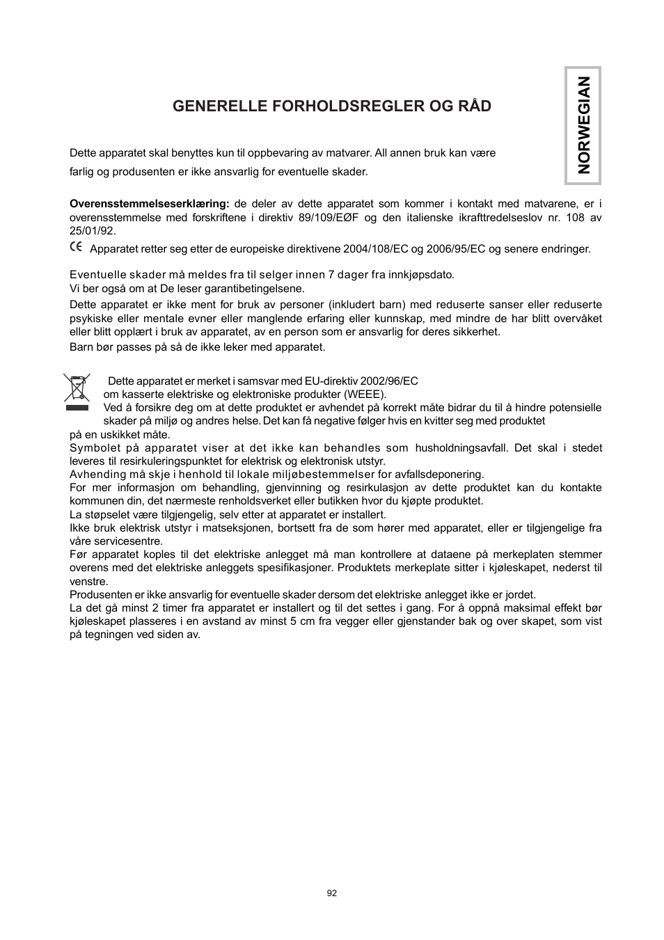 Candy CFOEE 190 User Manual | Page 57 / 119