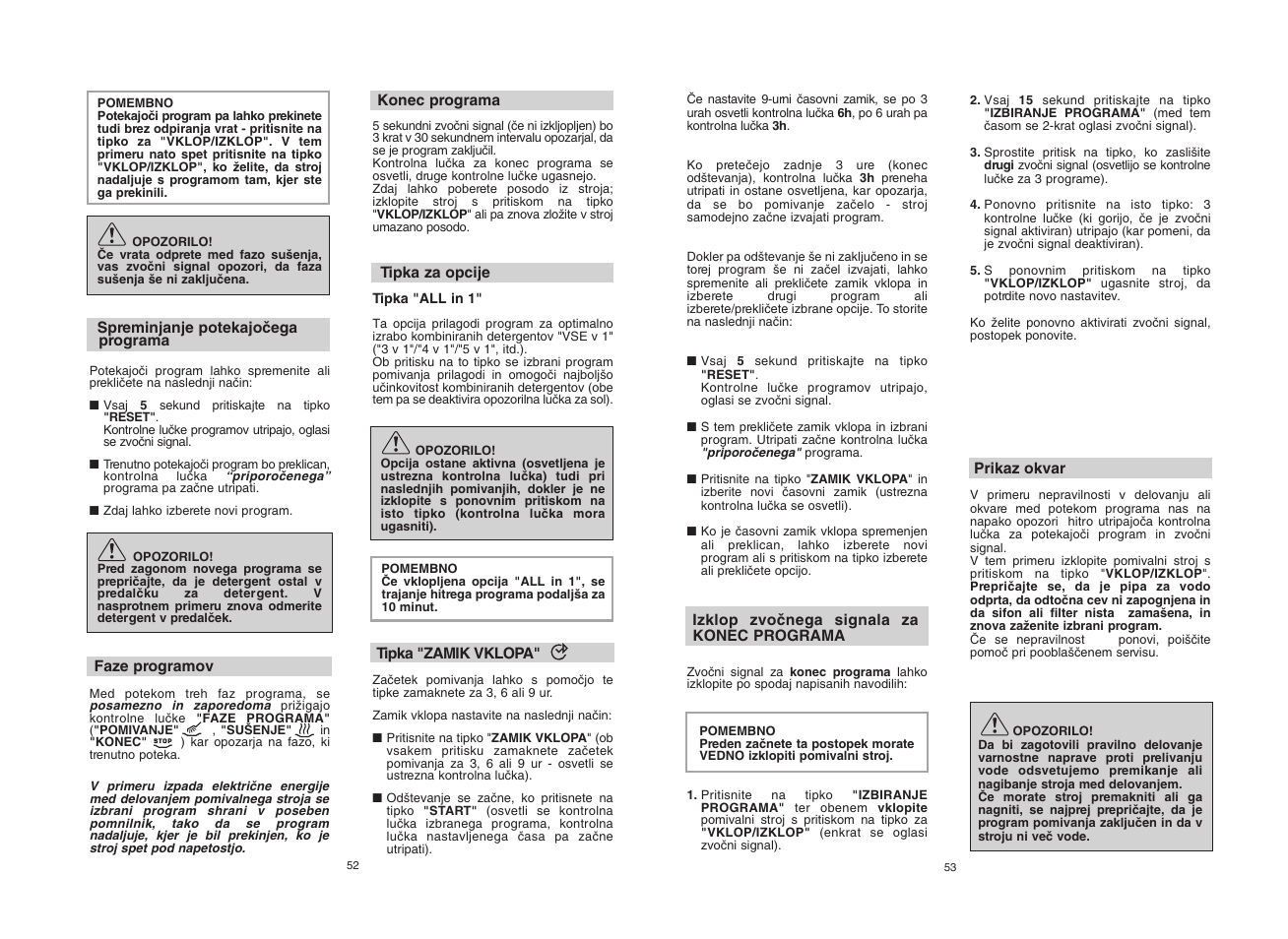 Candy CDF8 65E10-S User Manual | Page 27 / 45